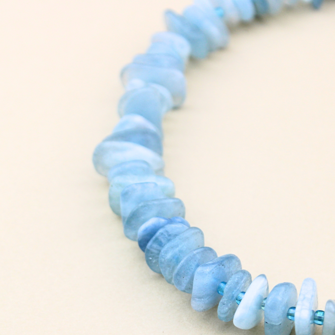 Aquamarine Crystal Necklace