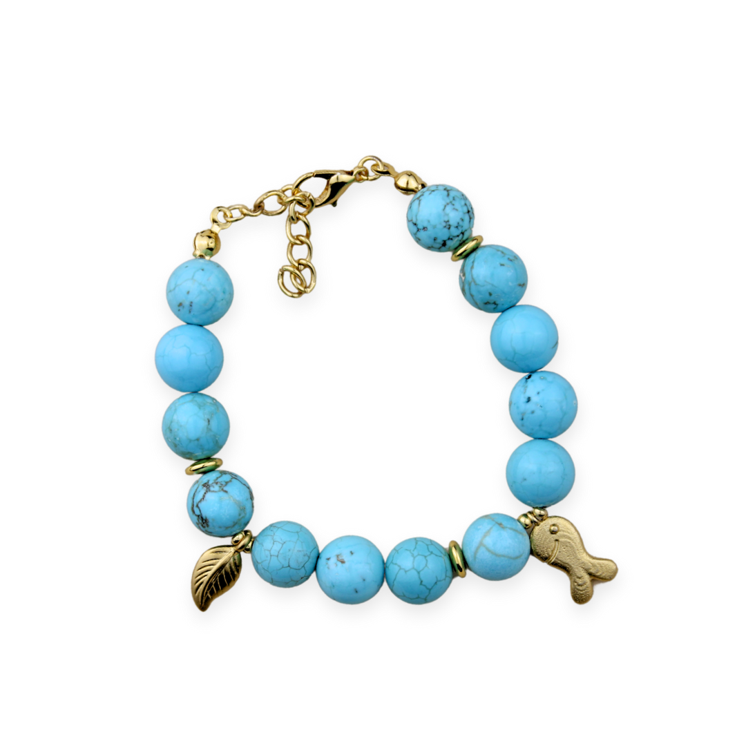 Turquoise w/Charm Bracelet