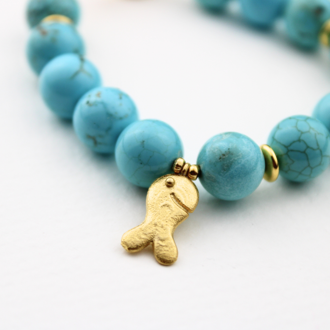 Turquoise w/Charm Bracelet