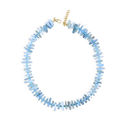 Aquamarine Crystal Necklace