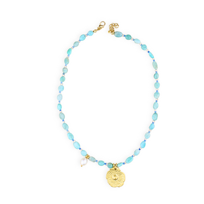 Amazonite& Pearl Necklace