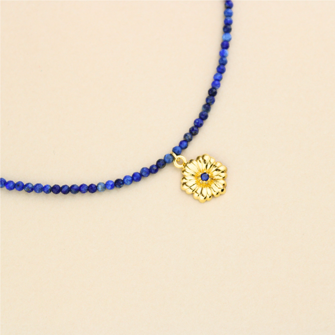 Lapis Lazuli W/Flower