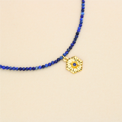Lapis Lazuli W/Flower