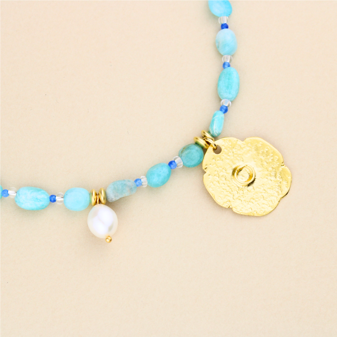 Amazonite& Pearl Necklace