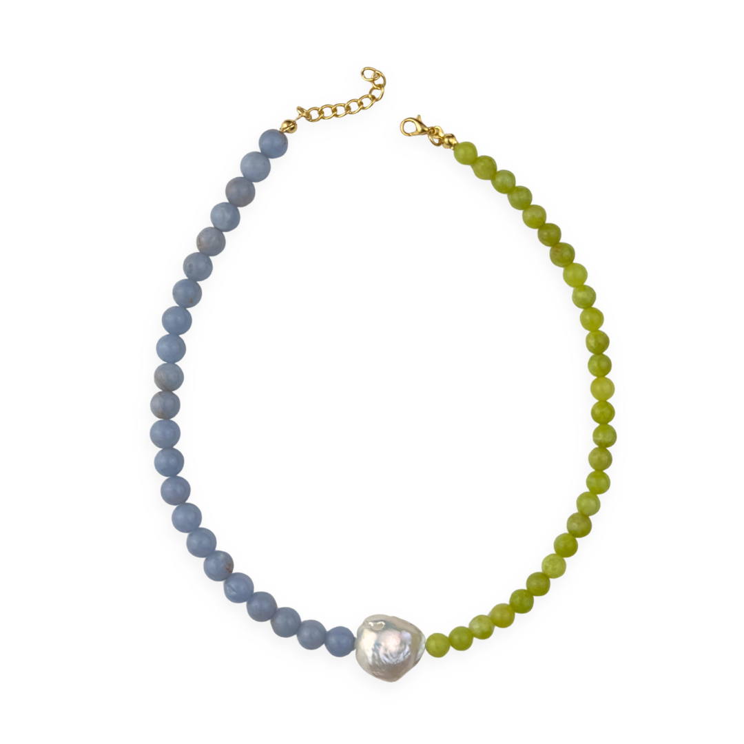 Sky Blue and Green Touch