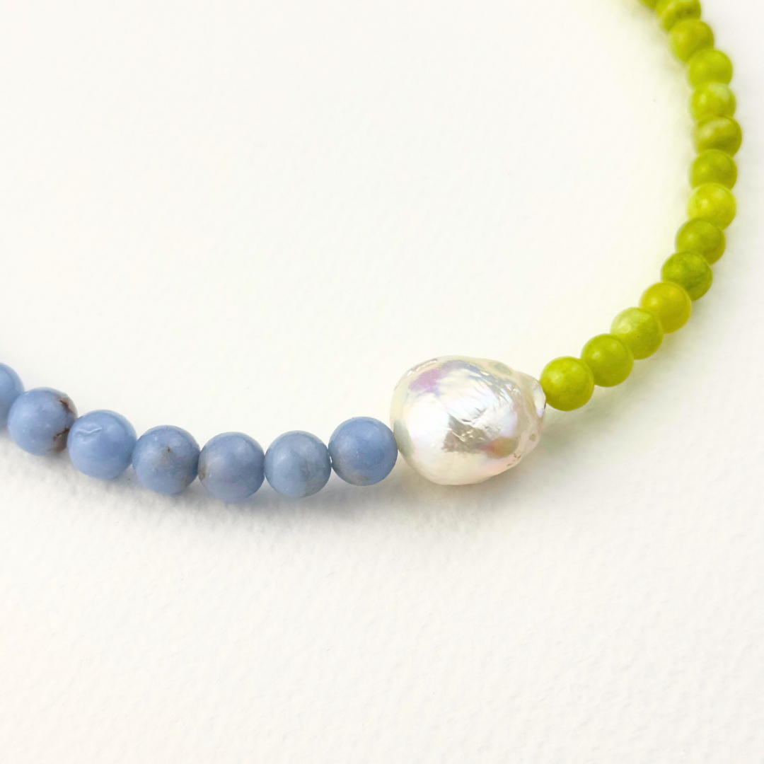 Sky Blue and Green Touch