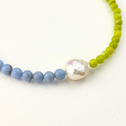 Sky Blue and Green Touch
